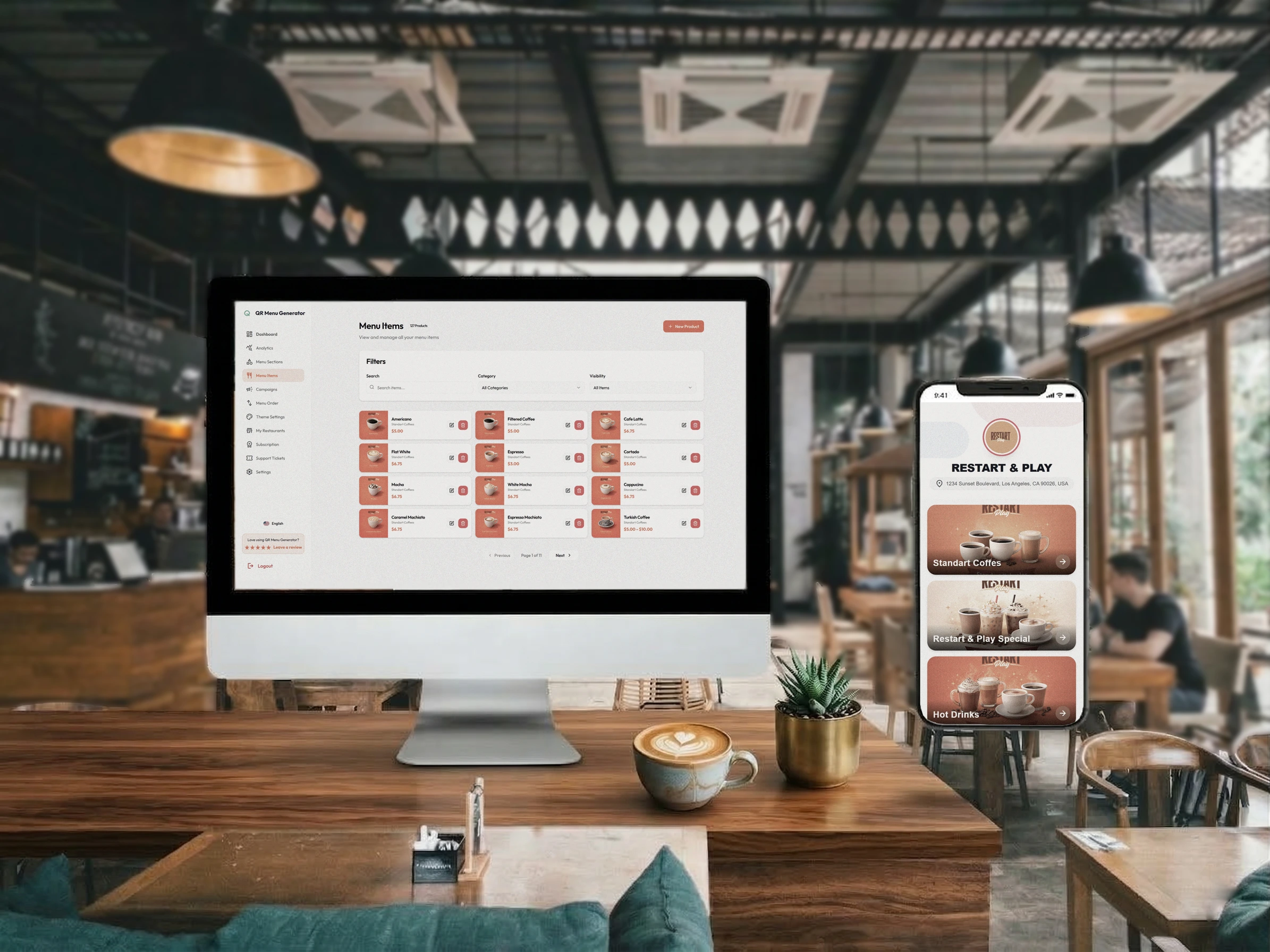 Digital Restaurant Menu Platform